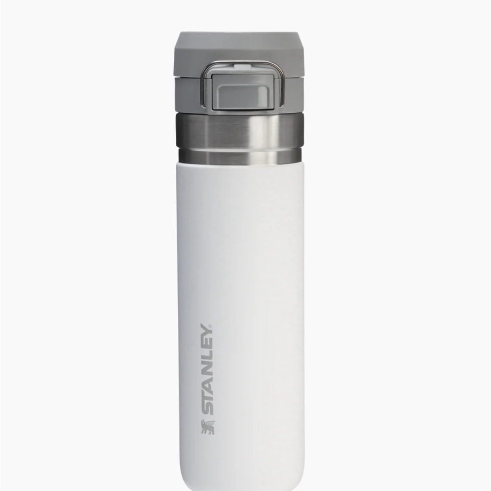 Stanley Gray and White Insulated Travel Bottle, Frost, NEW, 24oz.